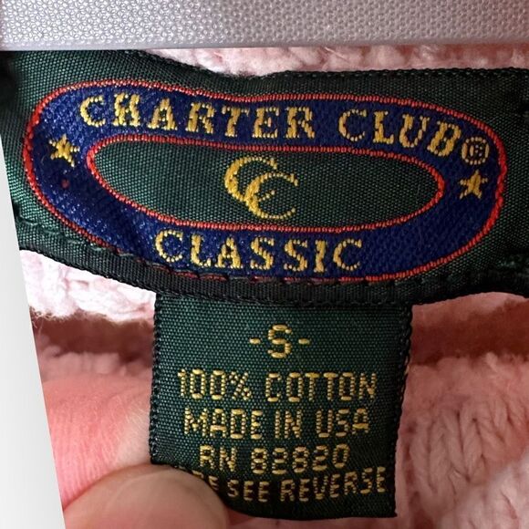 Charter Club Classic Pink turtleneck with shoulder pads Sweater Size S - Picture 3 of 5